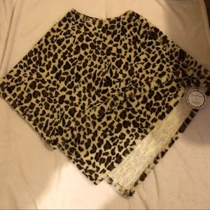 Women’s cheetah poncho